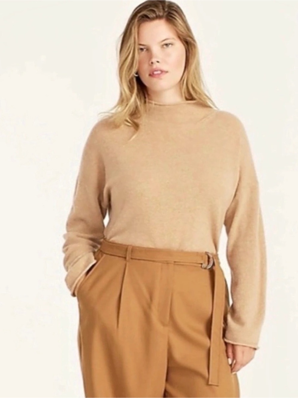 J.Crew Cashmere mockneck sweater Brown Size Medium